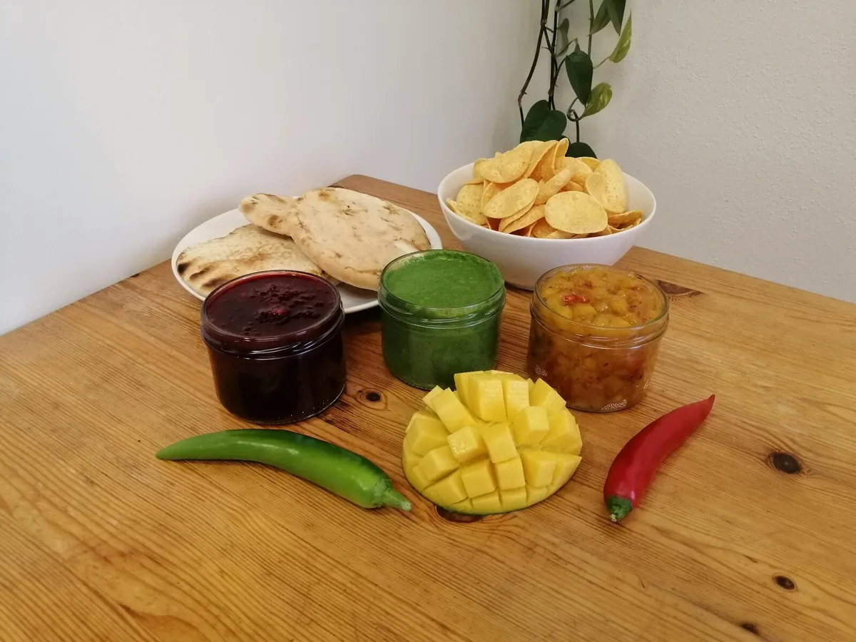 chutneys Drei Farben, drei Aromen, drei Konsistenzen: Indische Chutneys drei mal anders.