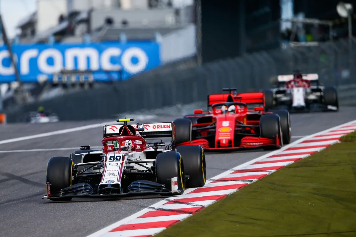 large-2020_eifel_grand_prix_-_sunday Antonio Giovinazzi hielt Sebastian Vettel in Schach und holte einen Punkt.