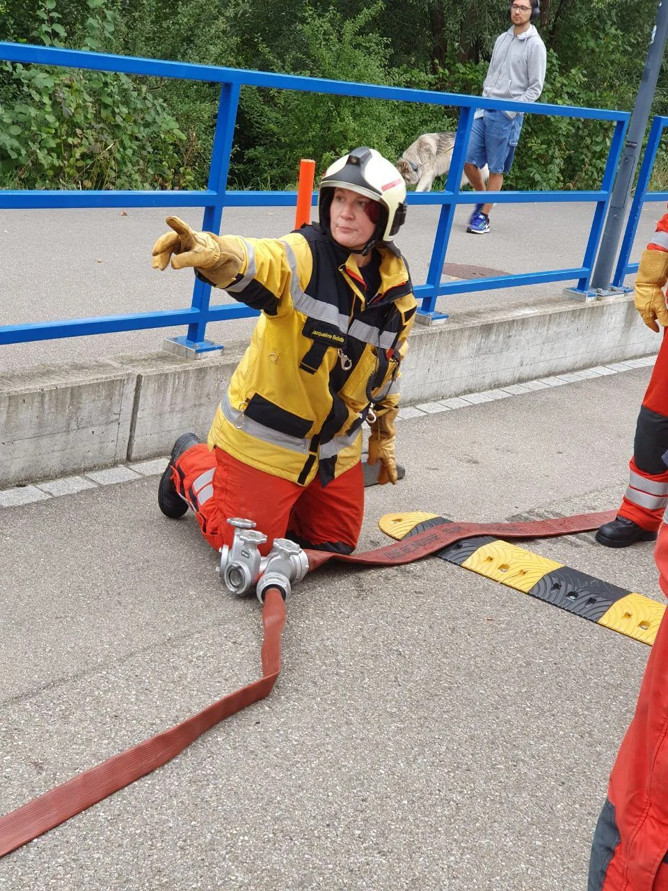 Jacqueline Bellotto hat ihre Karriere bei der Jugendfeuerwehr begonnen.