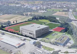 25012021_sportzentrum_pd Die Photovoltaikanlage auf dem Dach soll 23 Prozent des Energiebedarfs decken.