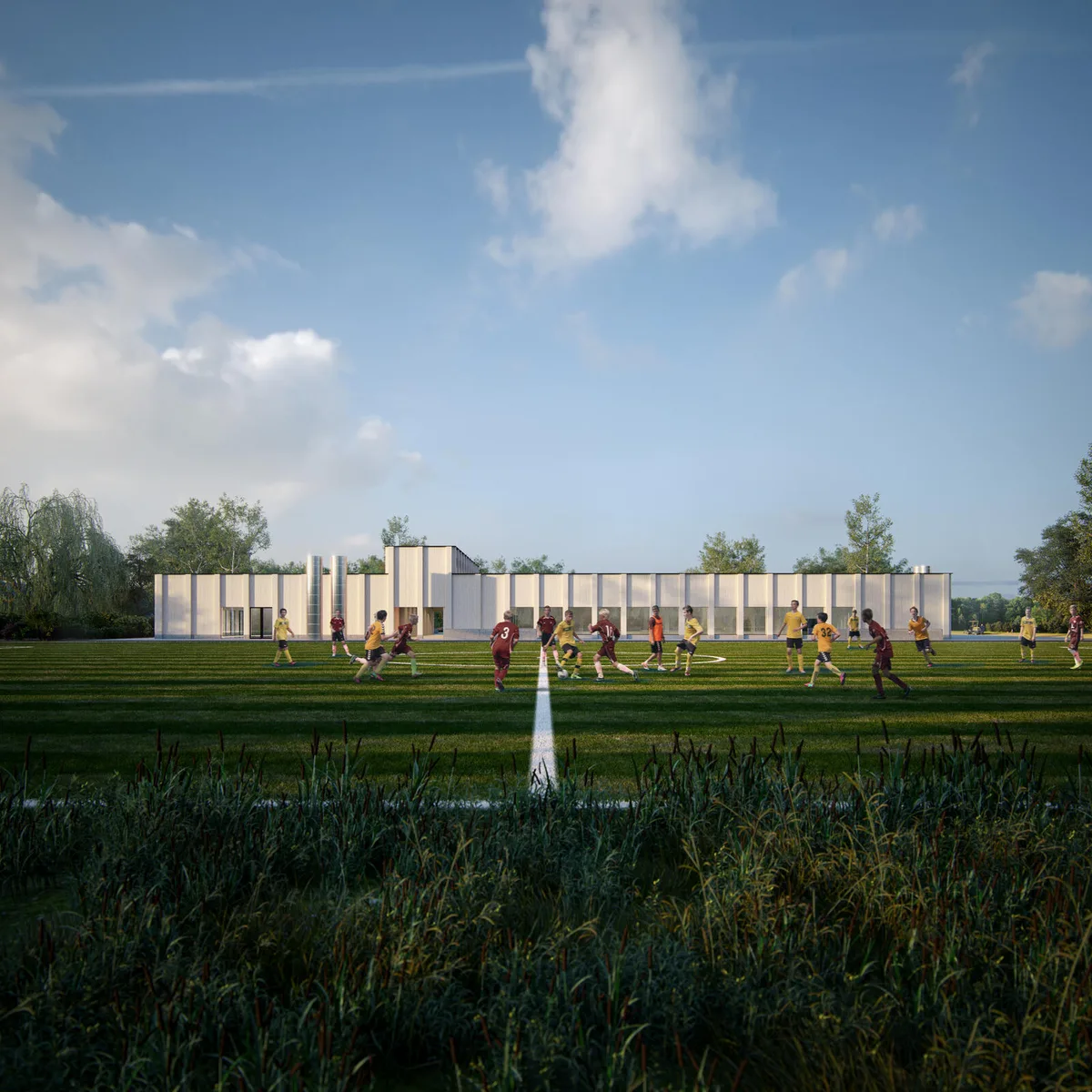 ansicht_ost_0 So wird die neue Mehrzweckhalle mit Lehrschwimmbecken etwa aussehen.
