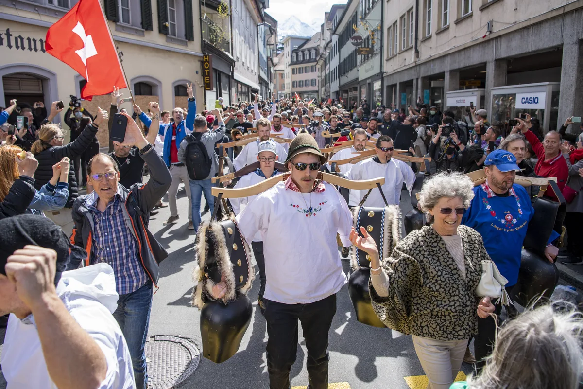 Solche Bilder wie in Altdorf Anfang April will der Rapperswiler Stadtrat nicht sehen: Er hat deshalb die Kundgebung untersagt.