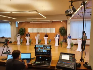 20210622_185907 Auch in diesem Jahr wurde «Stadtrat im Dialog» wieder per Live-Stream aus dem Gemeinderatssaal übertragen.
