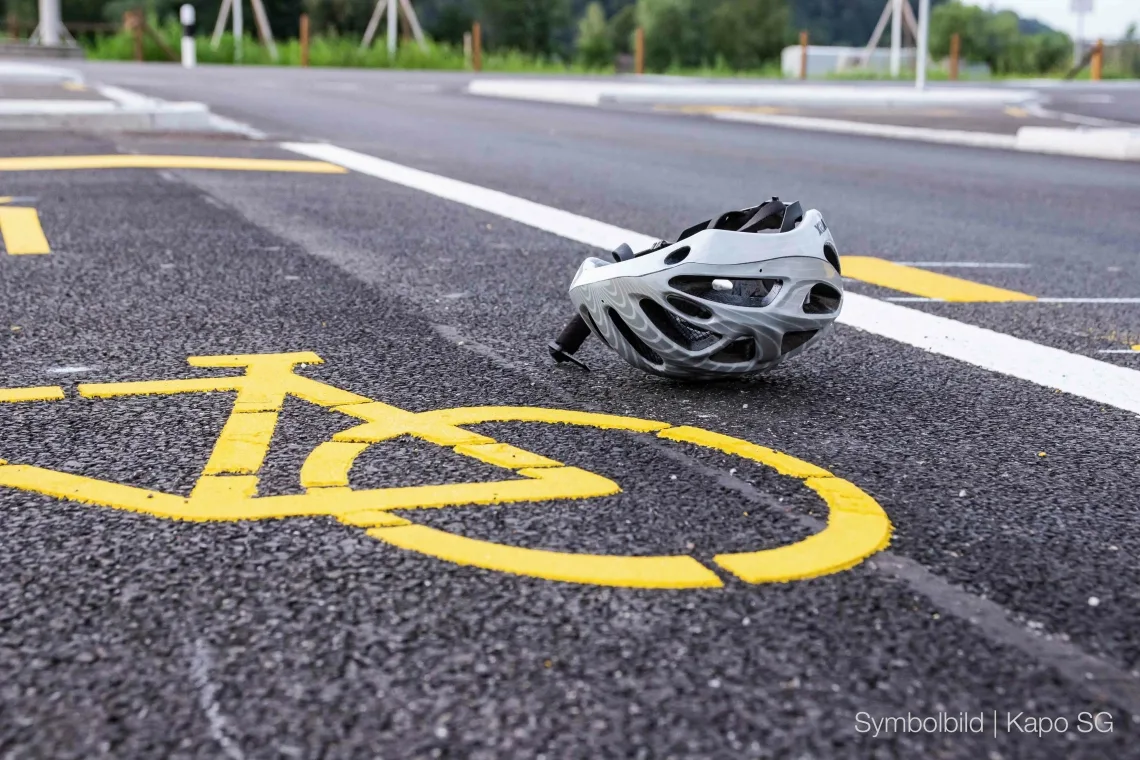 symbolbild_velounfall_t Der Velofahrer stürzte, als er einen Kreisel verlassen wollte.