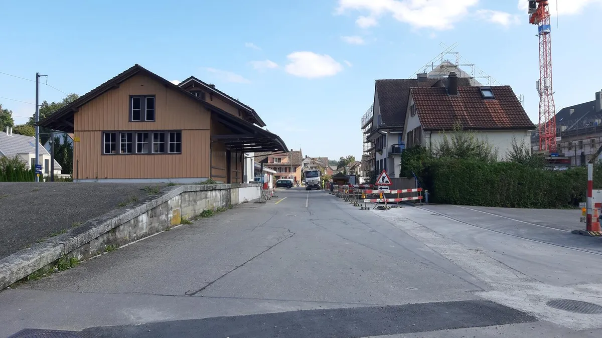 Beim Bahnhof Kollbrunn entsteht eine Begegnungszone.