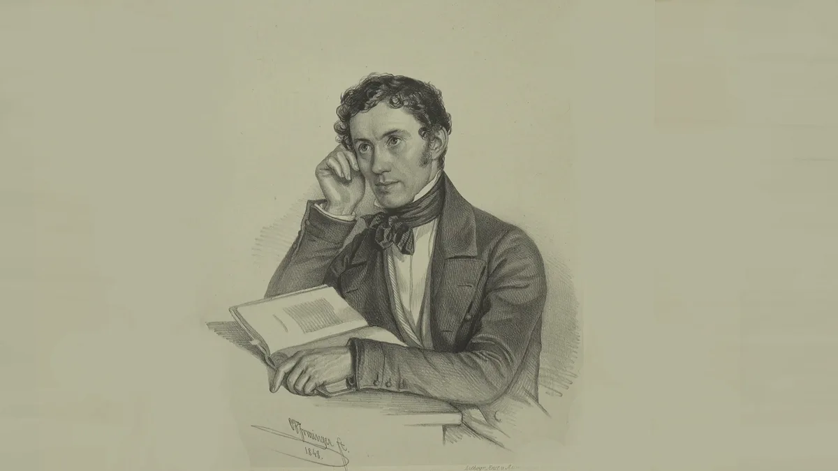 Jakob Stutz (1801-1877): Der Oberländer gilt als bedeutendster Volksdichter der Region., Ueli Hofstetter, Leiter der Arbeitsgruppe Informationstafeln, montiert die neue Tafel für den Jakob-Stutz-Weg in Isikon.
