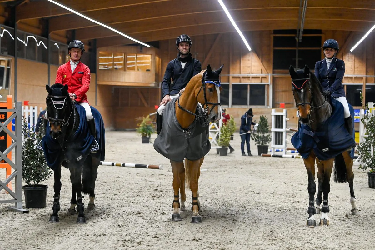 Sie waren in der Hauptprüfung die Besten: Pius Schwizer, Alexis Goulet und Ariane Muff (von links).