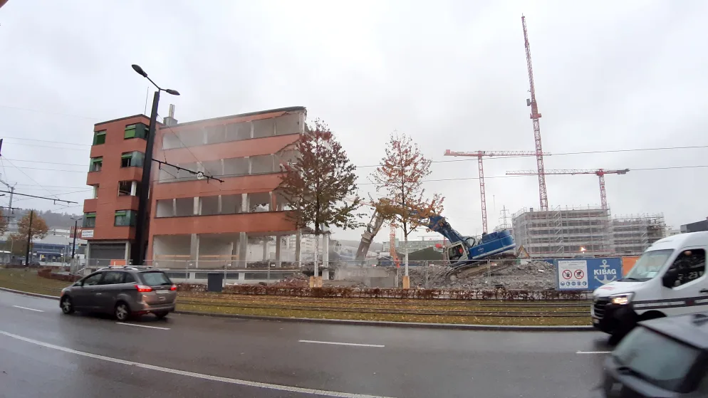 Baustelle im Hochbord-Quartier