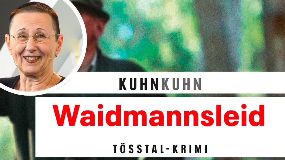 20211229-bildkombo-kuhnkuhn-krimi-toesstal-roswitha-kuhn Vor über zwei Jahren begann Roswitha Kuhn mit dem Schreiben von «Waidmannsleid». , Es ist der erste Krimi, den sie ohne die Mithilfe ihres verstorbenen Mannes Jacques schreiben musste., Die Tösstaler Autorin bei der Vorstellung des vierten Falles von Noldi Oberholzer.