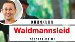 20211229-bildkombo-kuhnkuhn-krimi-toesstal-roswitha-kuhn Vor über zwei Jahren begann Roswitha Kuhn mit dem Schreiben von «Waidmannsleid». , Es ist der erste Krimi, den sie ohne die Mithilfe ihres verstorbenen Mannes Jacques schreiben musste., Die Tösstaler Autorin bei der Vorstellung des vierten Falles von Noldi Oberholzer.