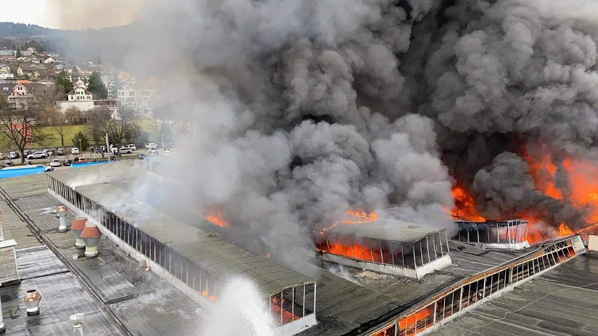 Um den Grossbrand in der Bührer Fabrik in Hinwil zu löschen, benötigte die Feuerwehr zig Arbeitsstunden., Auch der Schneefall in der Region im vergangenen Jahr beschäftigte die Rettungskräfte., Ebenfalls bei Sturmschäden..., ... und kleineren Bränden war die Feuerwehr gefragt.