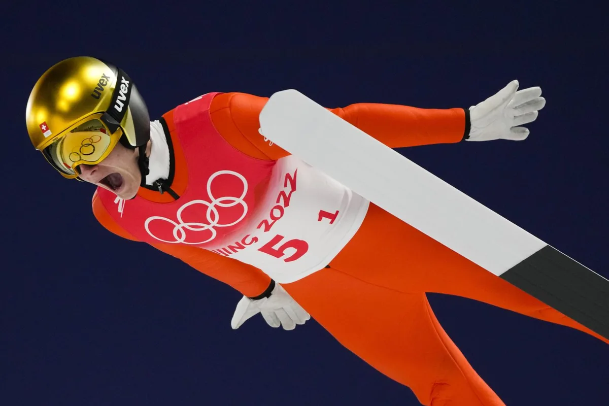 Der Fischenthaler Skispringer Dominik Peter.