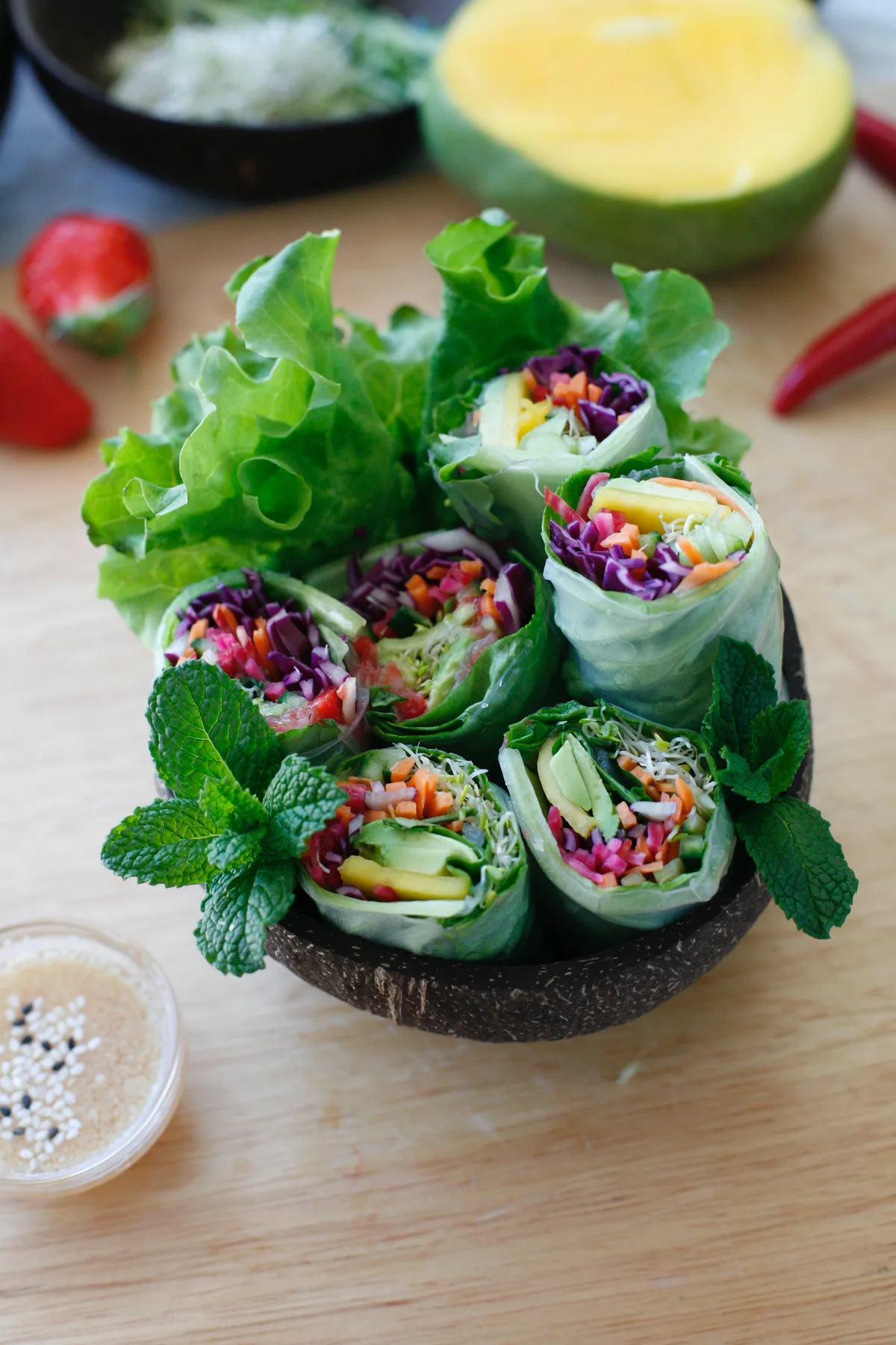 sommerrollen «Goi cuon» heisst übersetzt «Salatrolle».