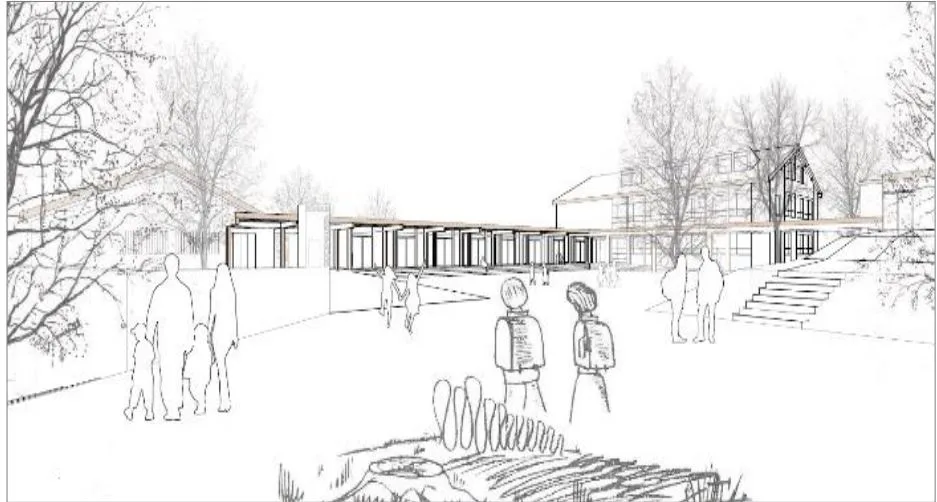 In etwa so soll die Erweiterung des Schulhauses Gockhausen aussehen.
