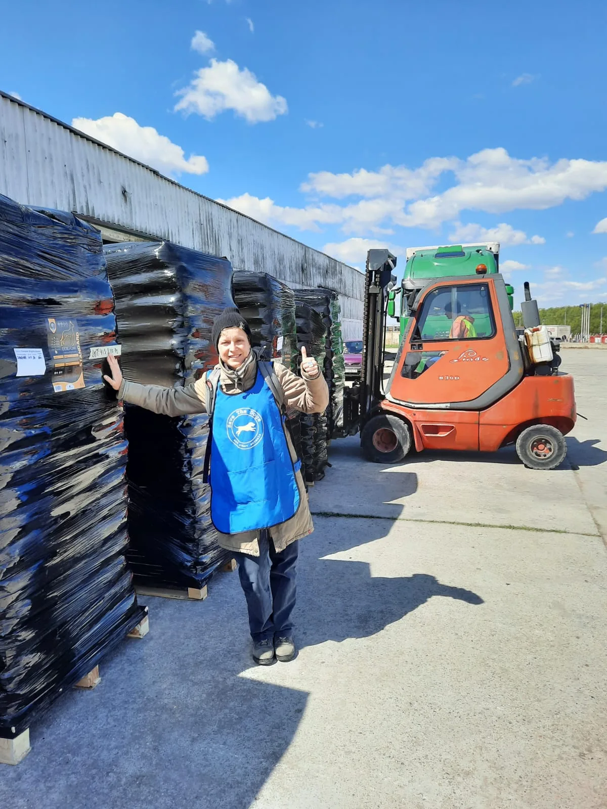 https-zueriost-ch-sites-default-files-media-2022-04-21-hilftransporte-tierfutter-susy-utzinger-stiftung-jpeg Helfer verladen in Rumänien Futtermittel für ukrainische Tiere., Kürzlich konnten sie Tierfutter bis in die kriegsgebeutelte Stadt Odessa bringen., Viele Menschen haben auf der Flucht ihre Haustiere mitgenommen. Zum Beispiel diese Hauskatze, fotografiert in Rumänien.