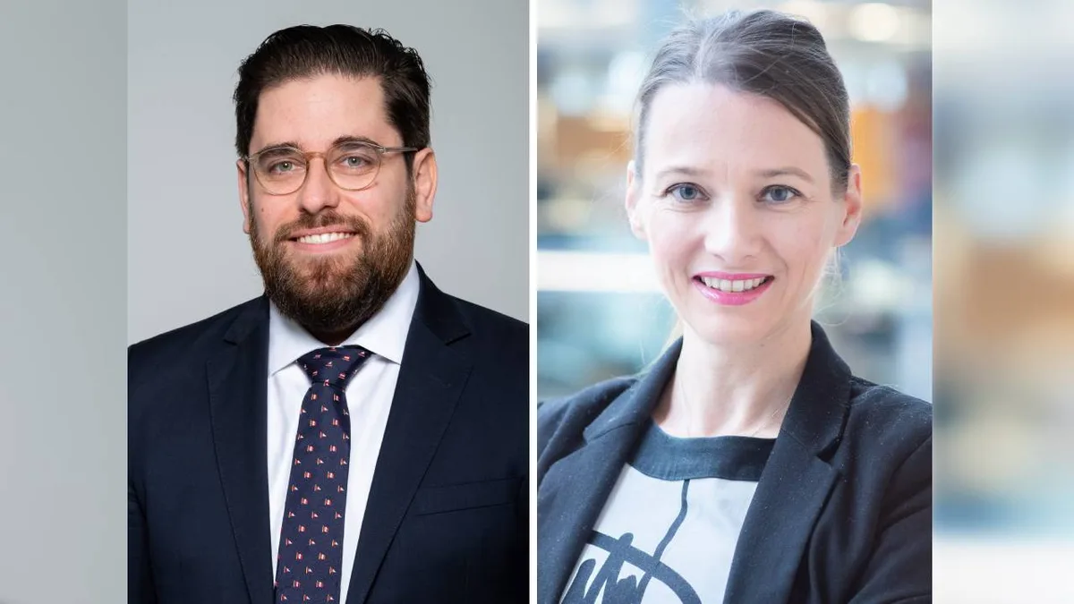 Gregori Werder (links) und Miriam Gellert (rechts) wurden neu in den Stiftungsrat gewählt.