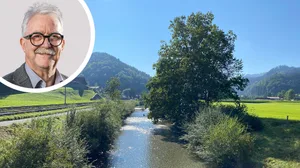 20220614-bildkombo-bach Ueli Erb setzt sich für einen neuen Lehrpfad im Tösstal ein.