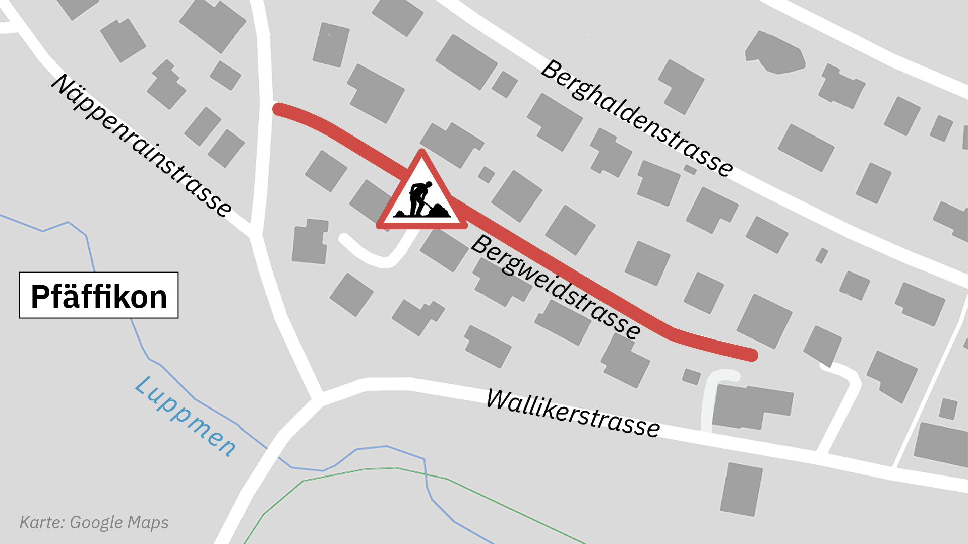 Eine Karte von Pfäffikon.