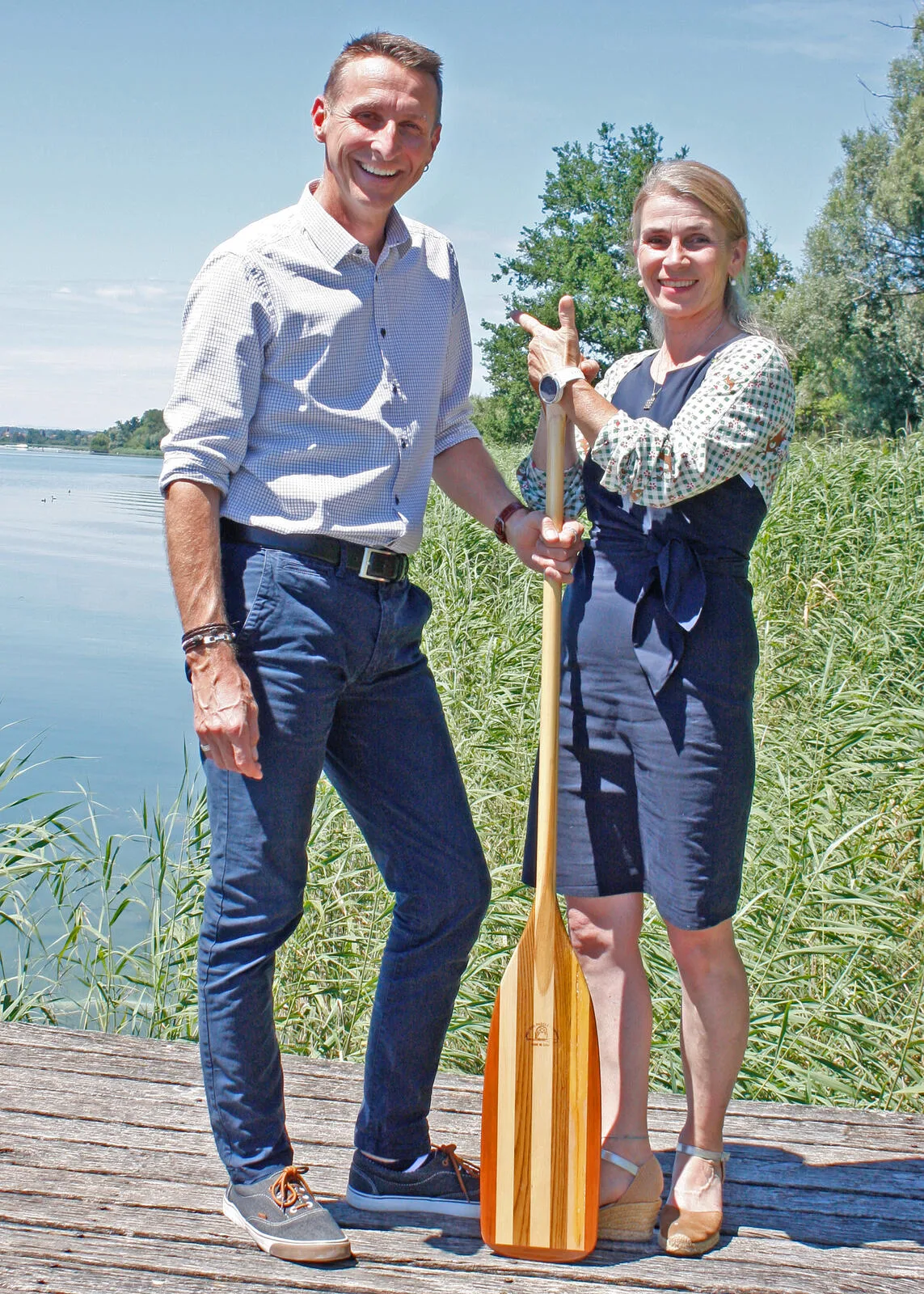 01_schnabel_wegmann Ute Schnabel-Jung gibt die Leitung der Greifensee-Stiftung an Urs Wegmann ab.