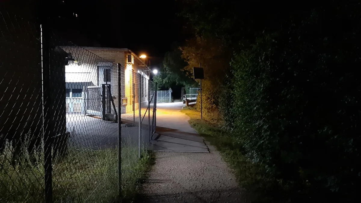 Gröl- und Sing-Strecke entlang der Glatt auf der Höhe der Givaudan. 