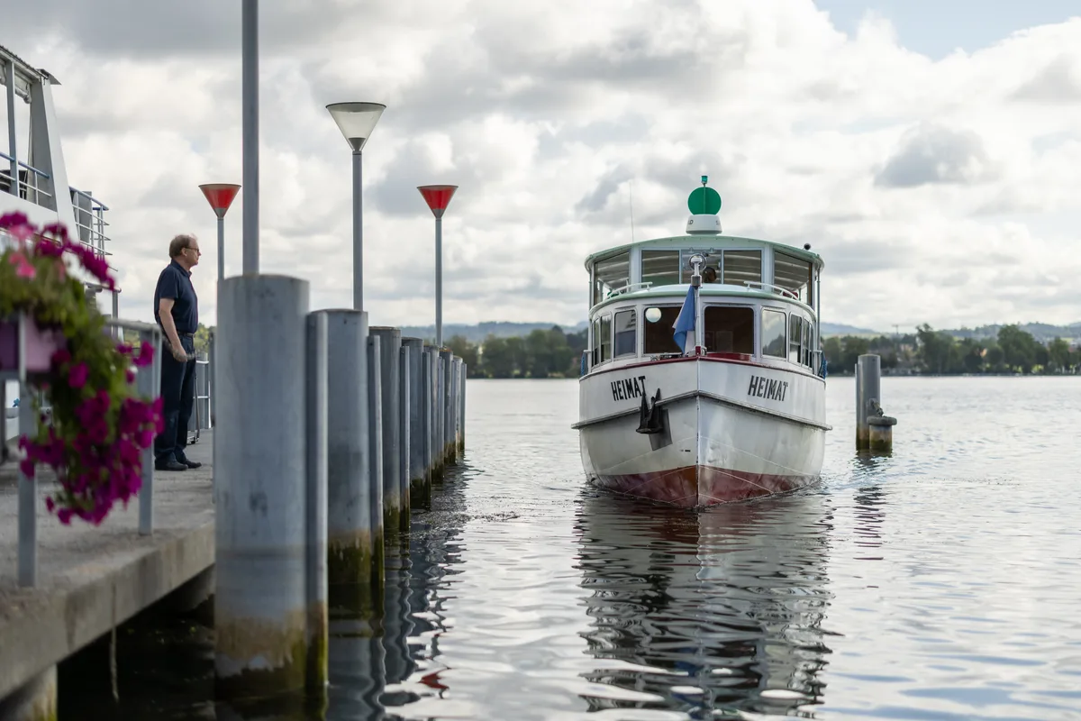 Im Hafen Maur wachsen offenbar Laichkräuter besonders gut, was die Schifffahrt vor Probleme stellt., Nicht zum ersten Mal in den letzten Jahren ist dieser Tage der Steg in Mönchaltorf von der Schifffahrt abgeschnitten.