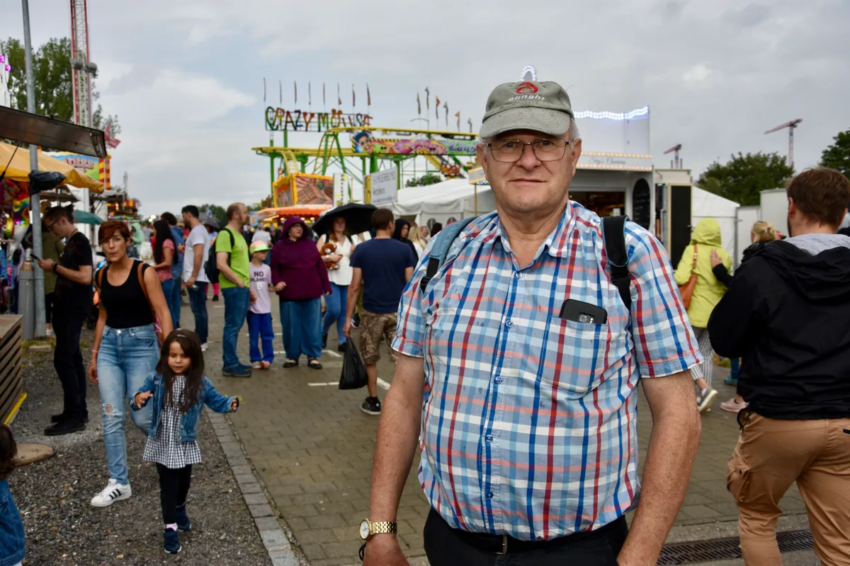 Hanspeter Stoller an der Chilbi Wetzikon 2022. 