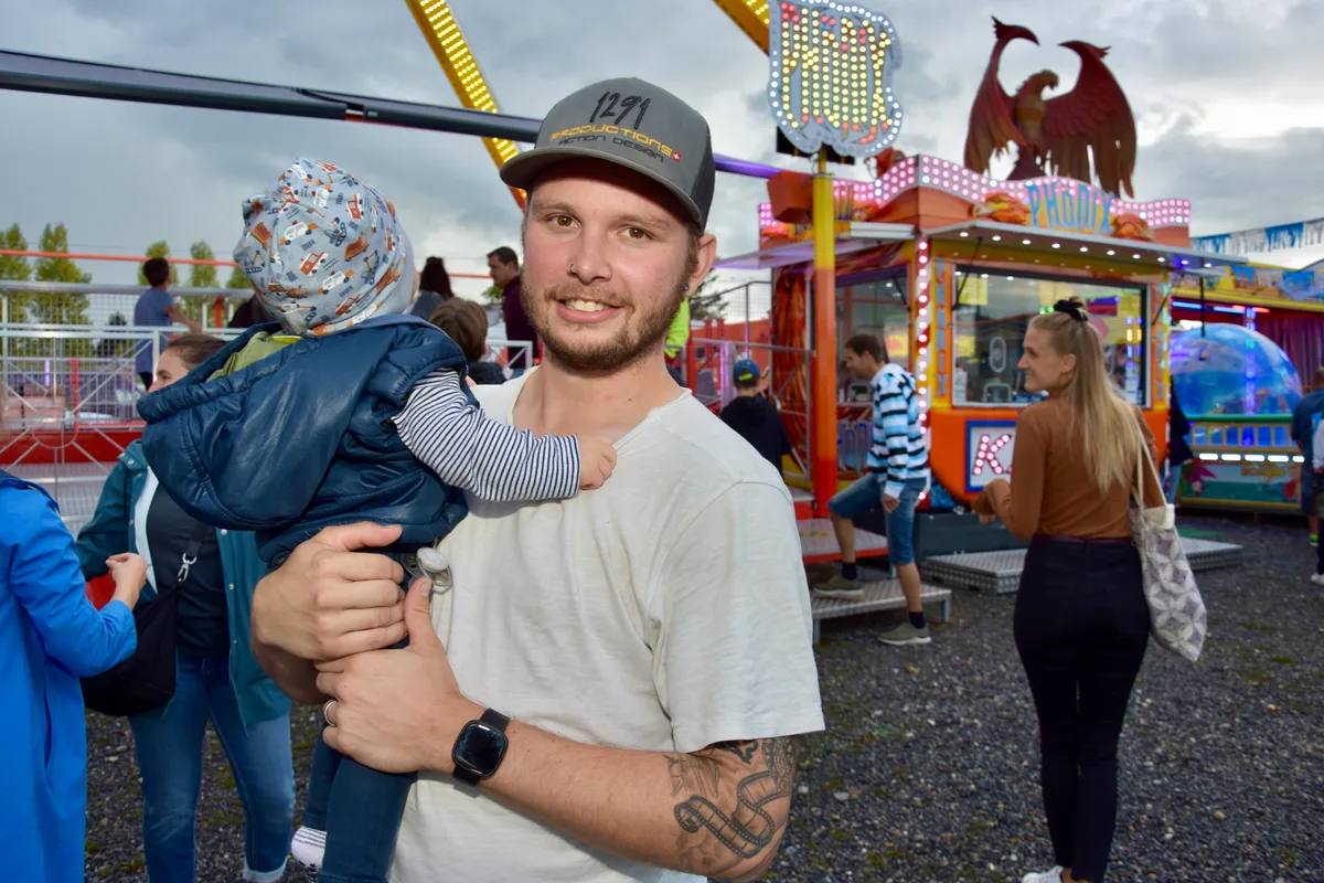 Sascha Dürr aus Wetzikon an der Chilbi Wetzikon 2022. 