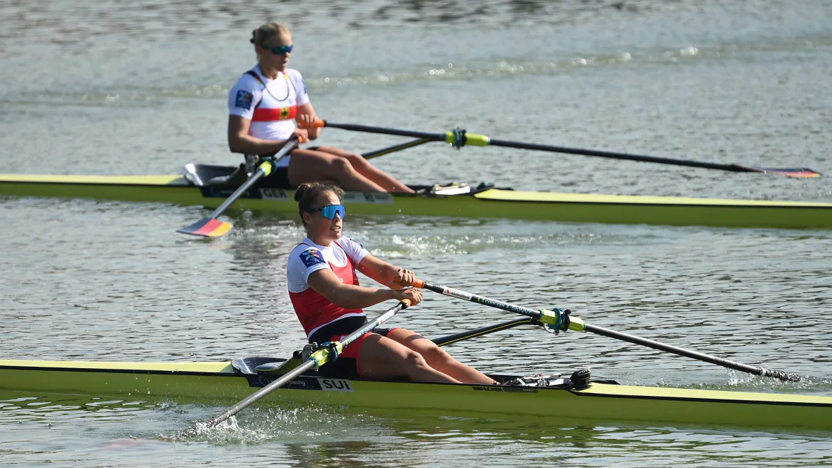 Jeannine Gmelin musste sich im B-Final einzig von Alexandra Föster geschlagen geben., Die Ustermerin an ihrer Trainingsbasis in Kägiswil.