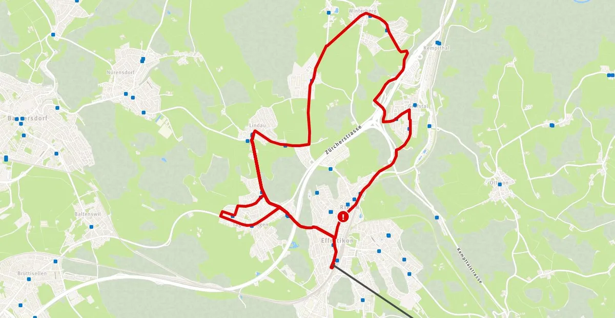 Das betroffene Liniennetz der VZO.
