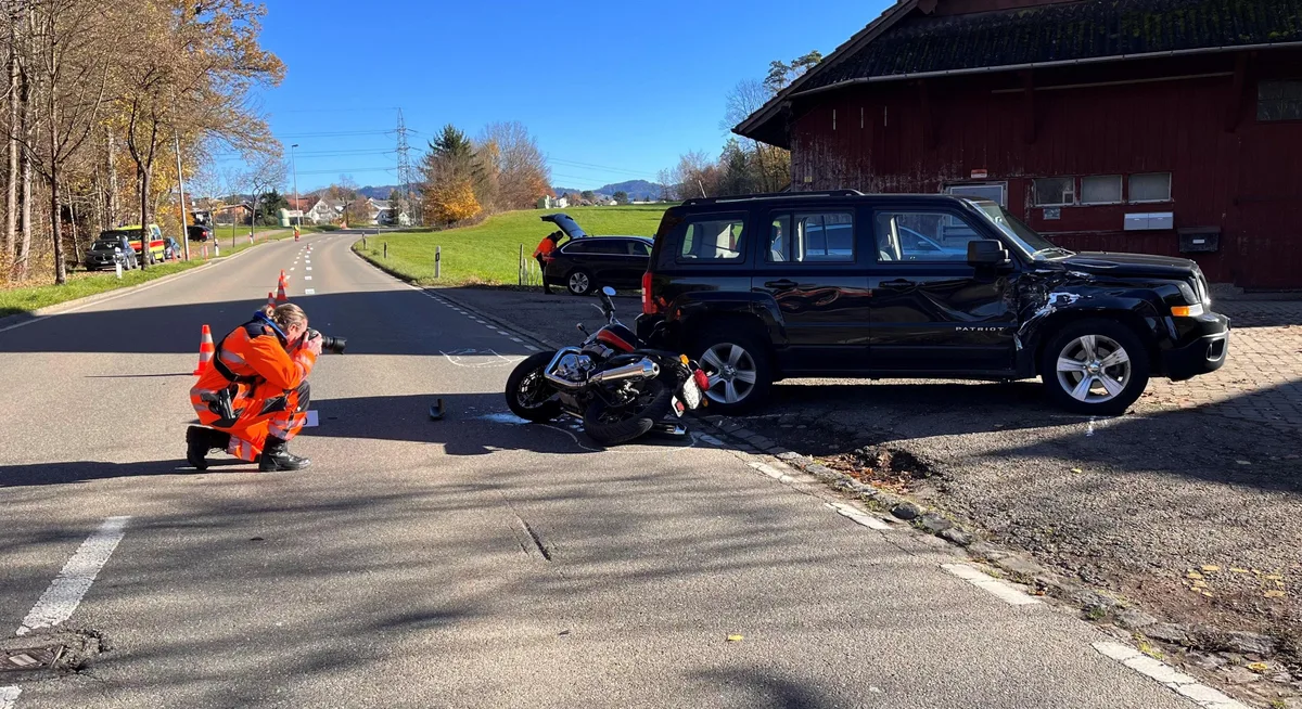 Die Unfallstelle an der Grütstrasse.