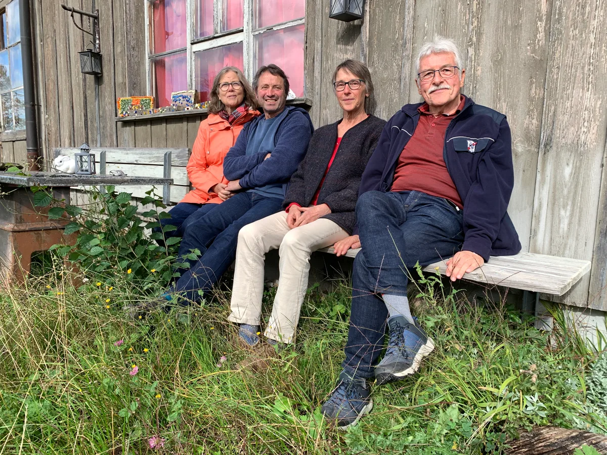 Die Vision von Alt und Jung unter mehreren Dächern vereint (von links) Yvonne und Franco Gorgi sowie Esther und Werner Burkhard.