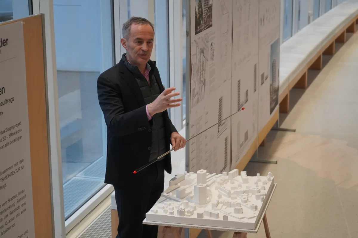 Beim Bahnhof Effretikon sollen zwei  Hochhäuser entstehen.