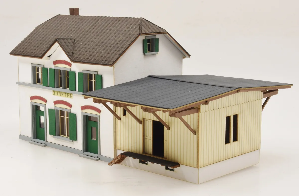 Vorserienmodell vom Bahnhof Dürnten.