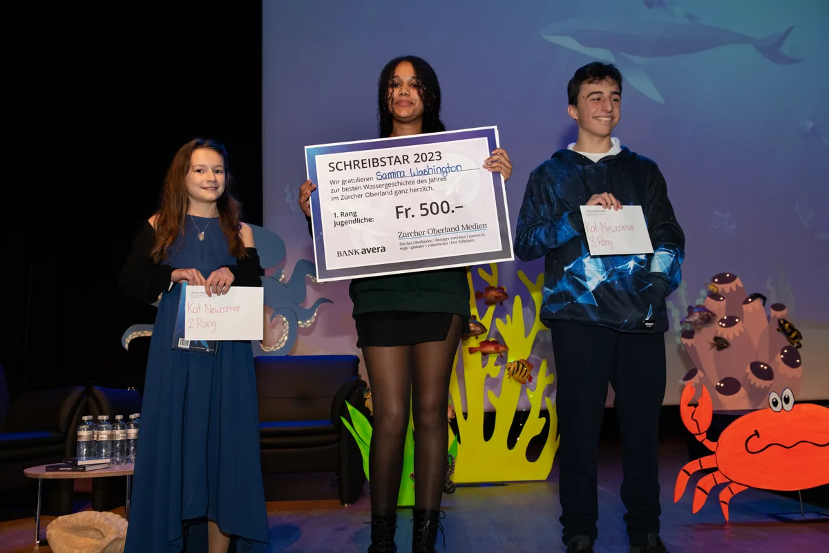 Samira Washington gewann den Preis in der Kategorie des Nachwuchses. Schreibstar 2023 Finalabend