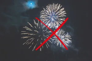 Ein Symbolfoto zum Thema Feuerwerkverbot Ein Symbolfoto zum Thema Feuerwerkverbot