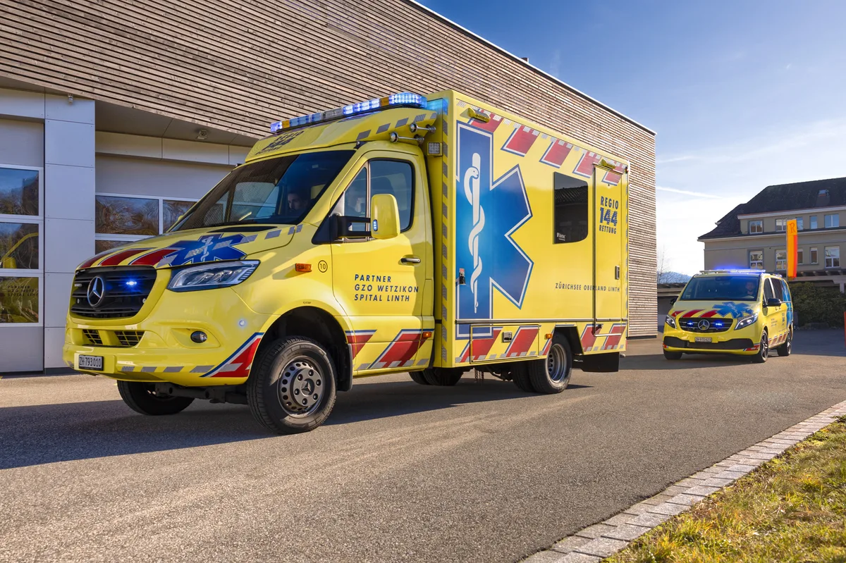 Eine Ambulanz der Regio 144 Eine Ambulanz der Regio 144