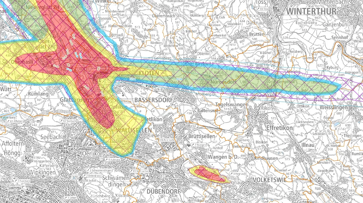 Screenshot; GIS-Browser «Fluglärm»