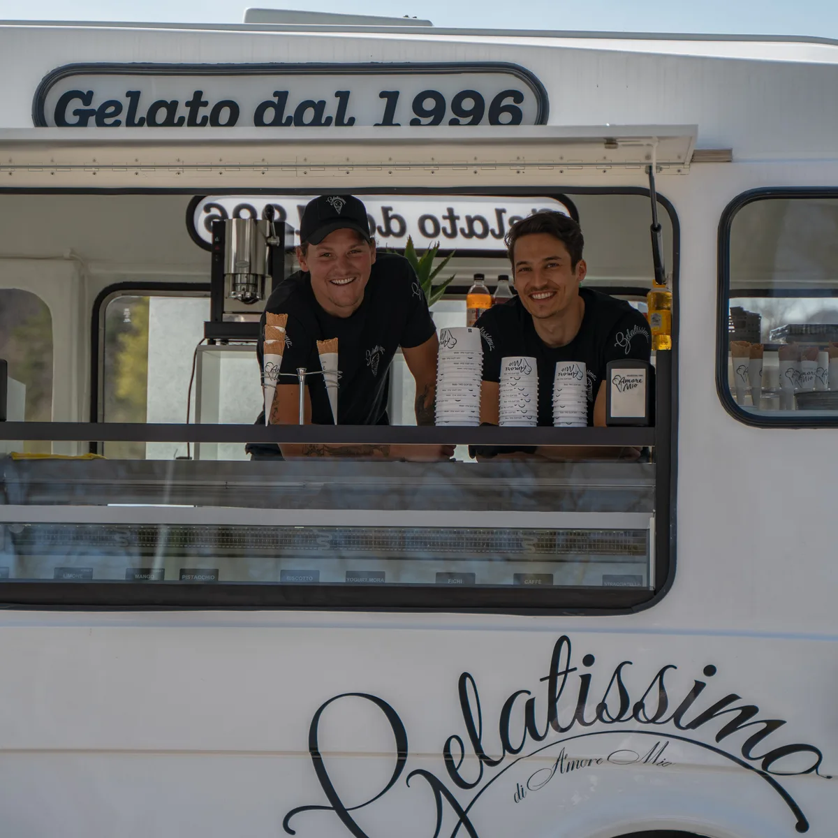 Noah Bühler (li.) und Pascal Rueff: Die Gründer der Gelatimanufaktur Gelatissimo in Hinteregg