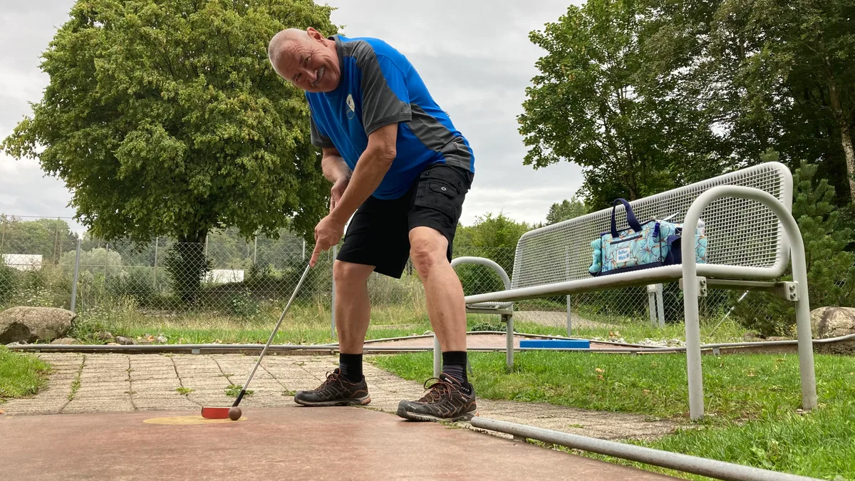 Wolfgang Wicki, Präsident des Minigolfclub Effretikon.
