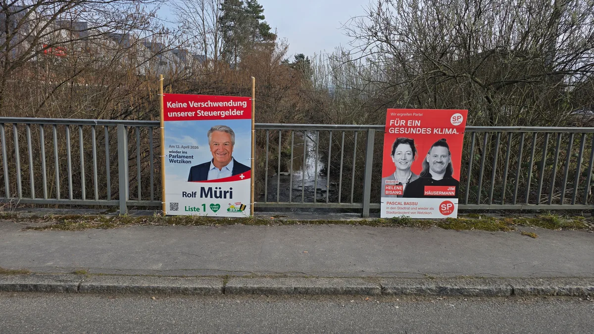 29489641-1 Diese Wahlplakate hingen einmal dort - jetzt aber nicht mehr.