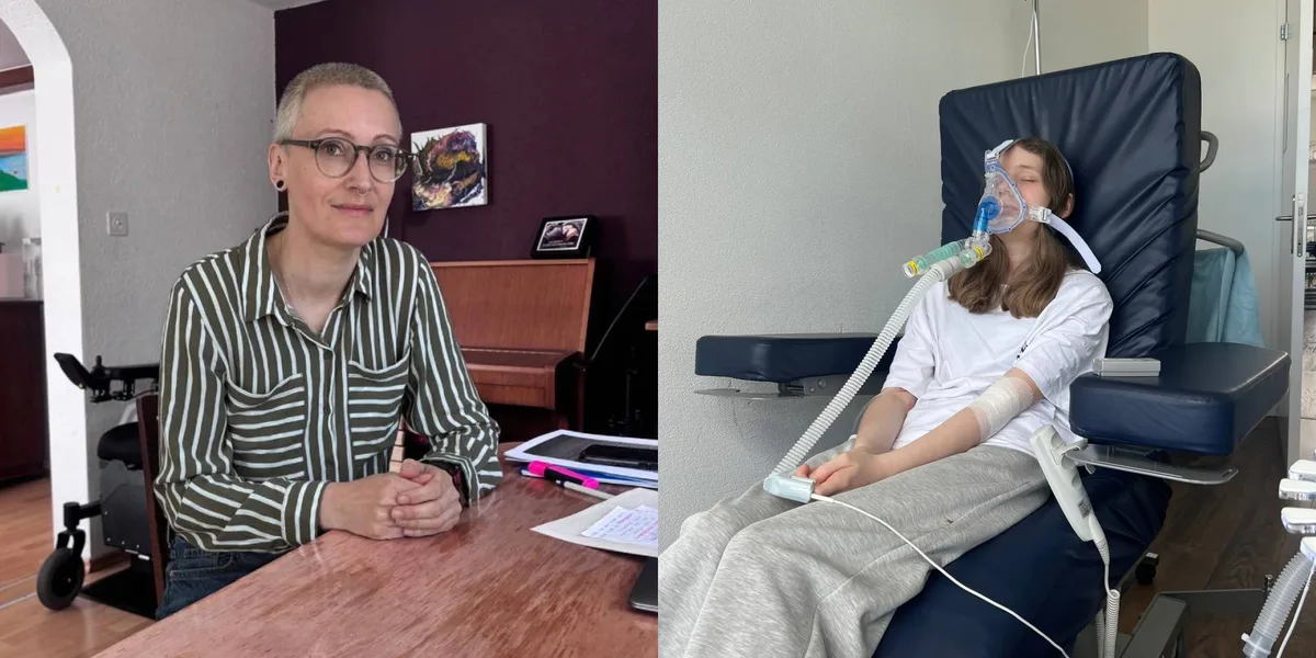 Judith Possin kümmert sich um ihre Tochter Amira, die schwer krank ist.