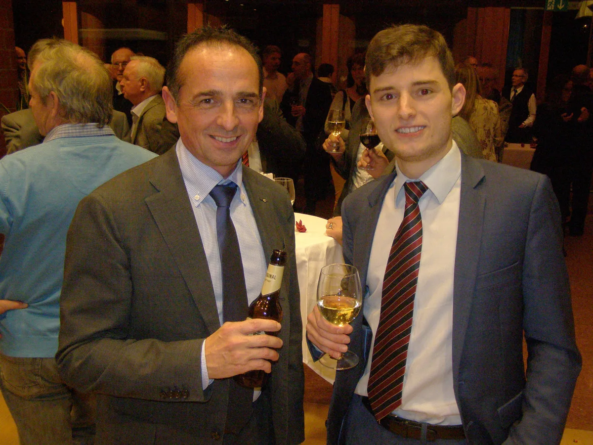 Bruno Walliser (links) und Benjamin Fischer am 4. Dezember 2015.   
