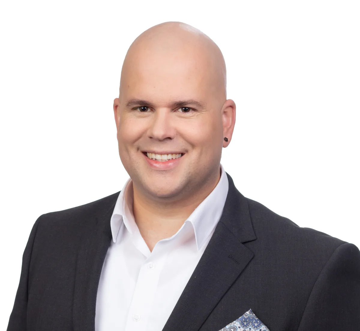 Portrait von Patrick Kocher, Präsident der FDP des Bezirks Uster