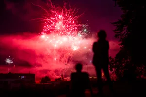 Feuerwerk in Fehraltorf. Foto: Christian Merz Feuerwerk in Fehraltorf. Foto: Christian Merz