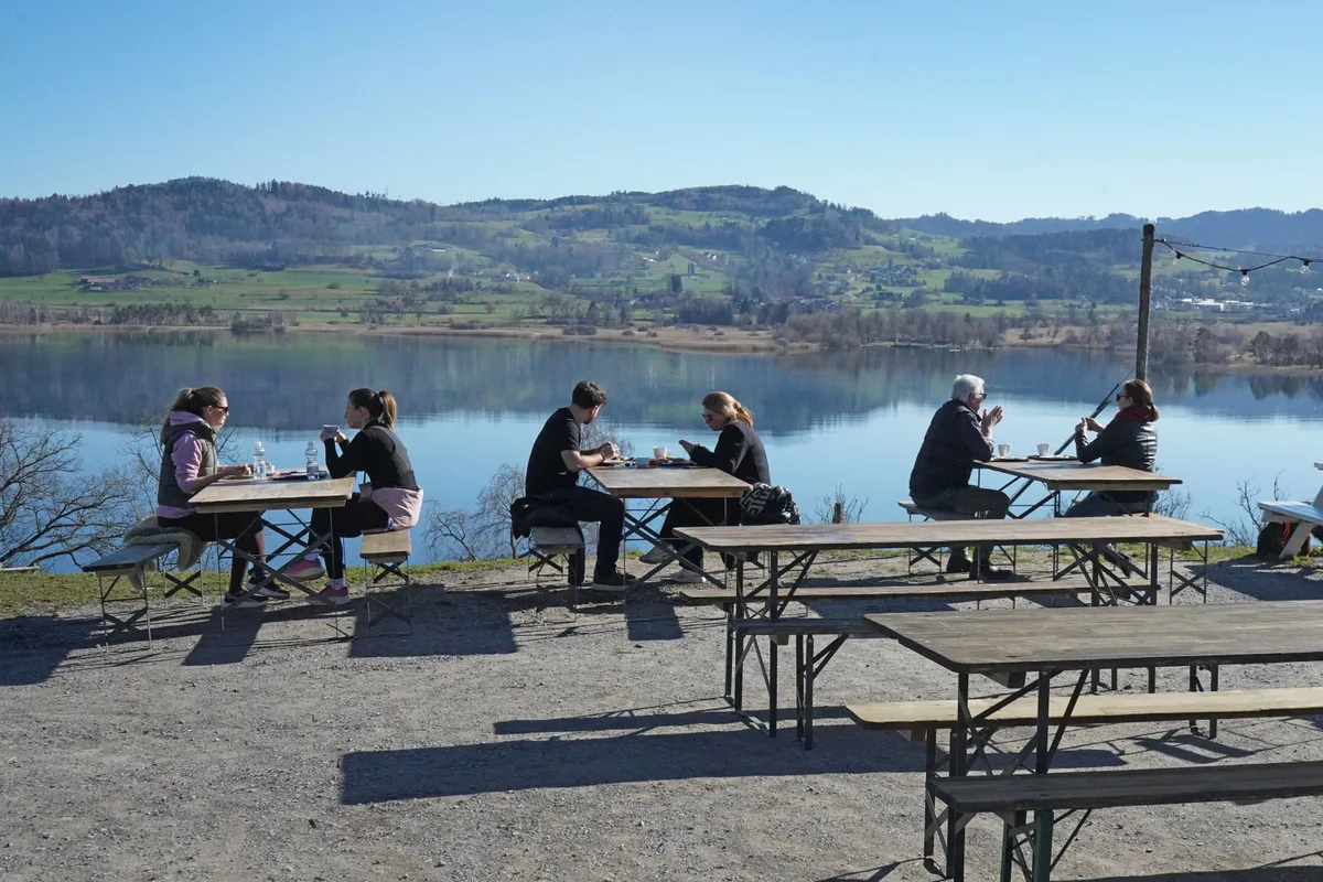 Die Aussicht von der Juckerfarm lässt ebenfalls nichts zu wünschen übrig. Die Aussicht von der Juckerfarm.