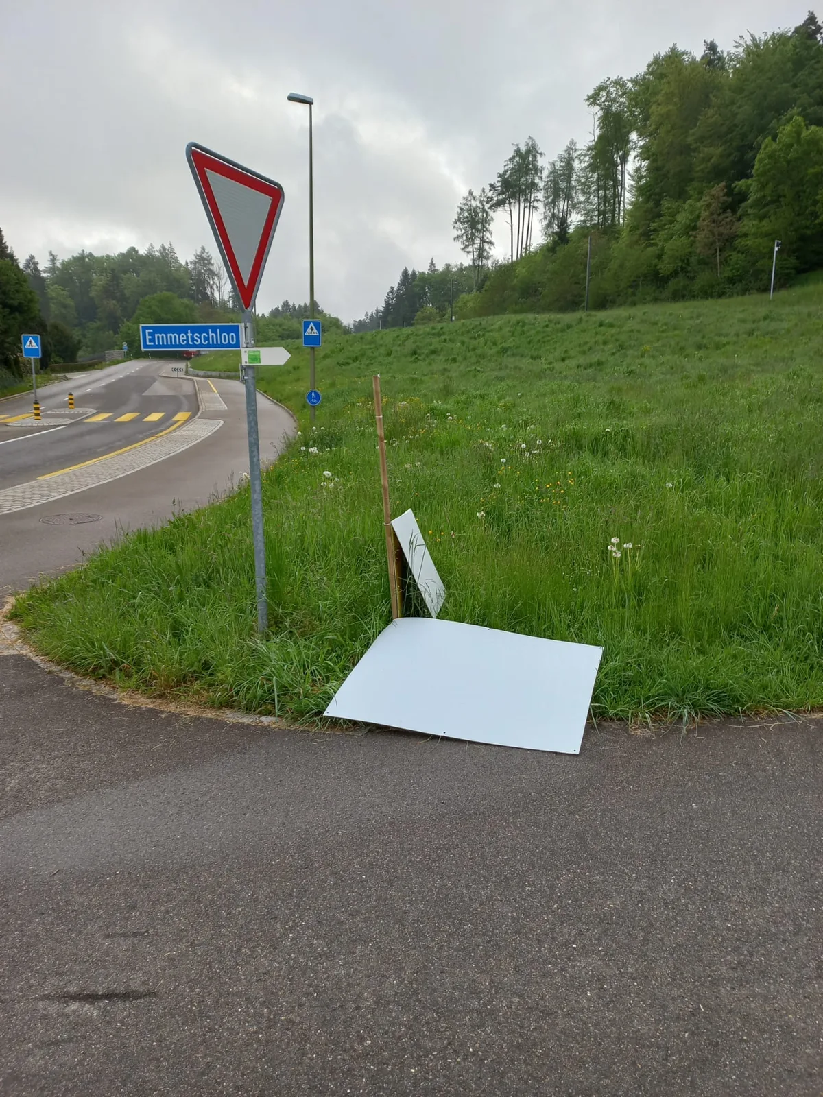 Die SVP erstattete Strafanzeige. Impressionen des Plakatvandalismus an den Plakaten der Wetziker SVP
