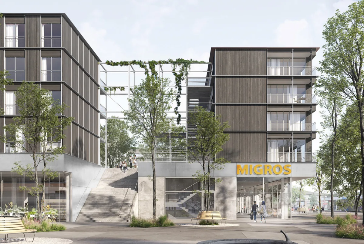 Impressionen von der Vorstellung des Siegerprojektes Migros Rüti Bandwies.