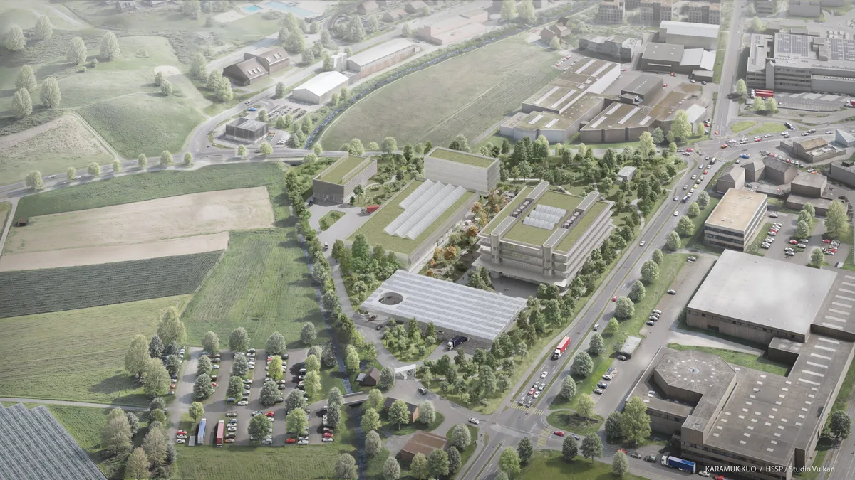 So wird der neue Campus von Audi in Hinwil aussehen.