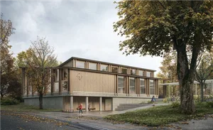 So sieht die neue Turnhalle in Adetswil aus. So sieht die neue Turnhalle in Adetswil aus.
