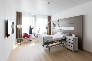So sieht ein Zimmer auf der Halbprivat-Abteilung im GZO aus. So sieht ein Zimmer auf der Halbprivat-Abteilung im GZO aus.